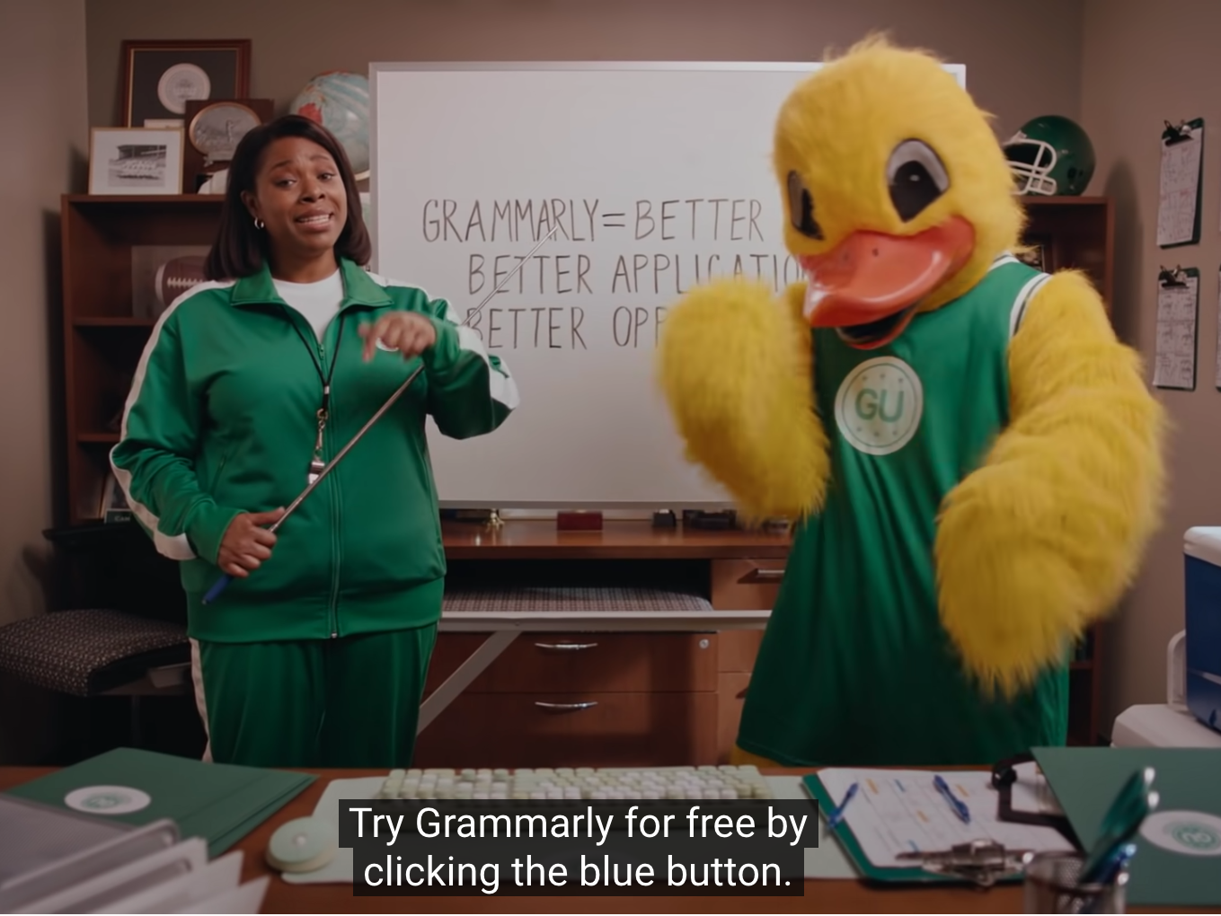 saas video catchy promotional video by Grammarly